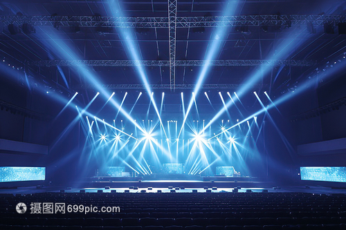 舞臺(tái)上的藍(lán)光 捕捉光影藝術(shù)的攝影服務(wù)